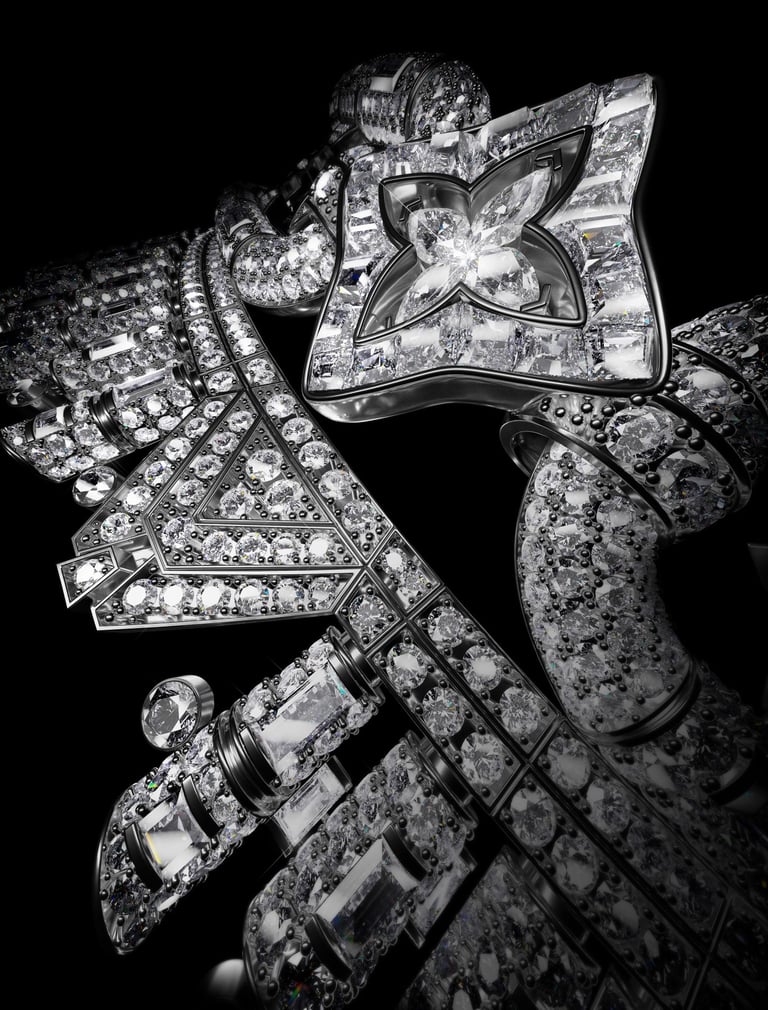 Louis Vuitton jewel 3D model details 