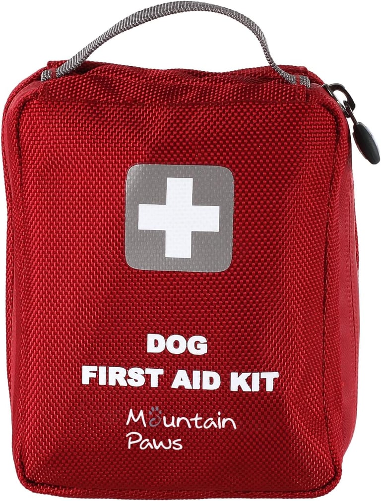 Mountain Paws Dog First Aid Kit - Compact Size, Easy to Carry on Walks, for Home, Outdoor or Travel
