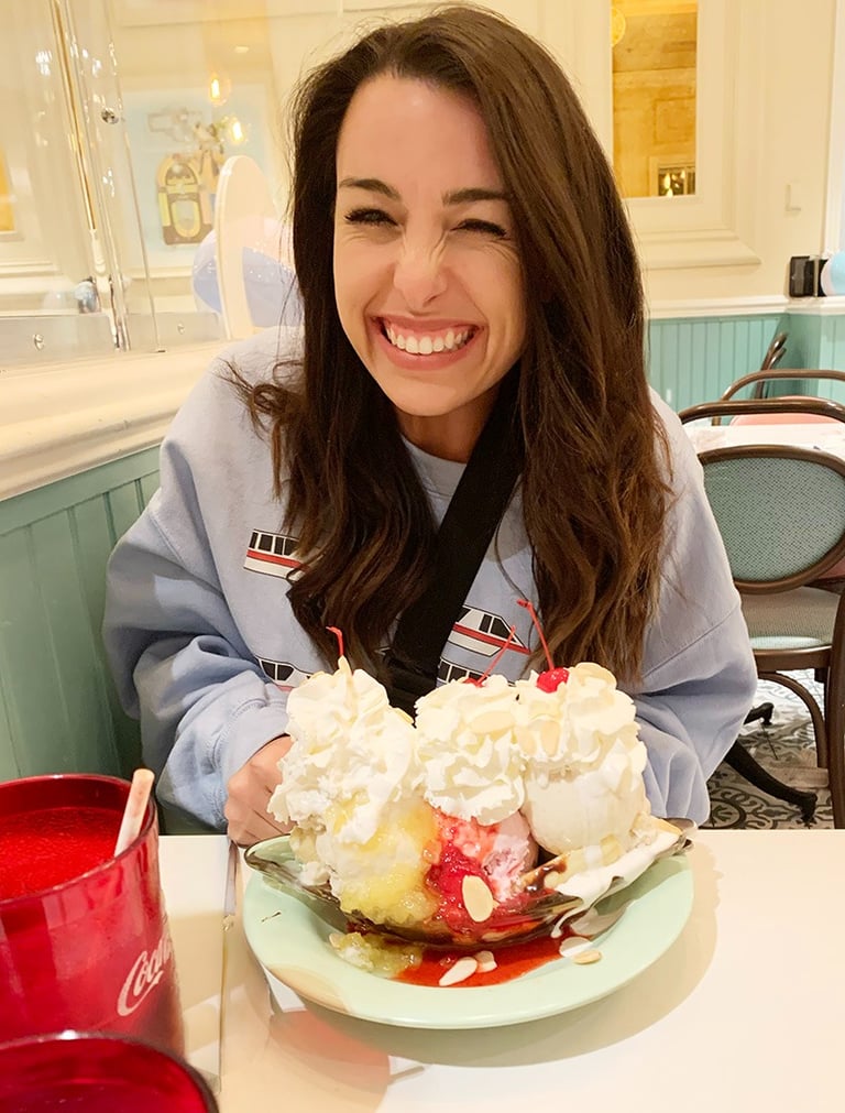 Jessica Henderson pictured inside Beaches and Cream at Walt Disney World®.