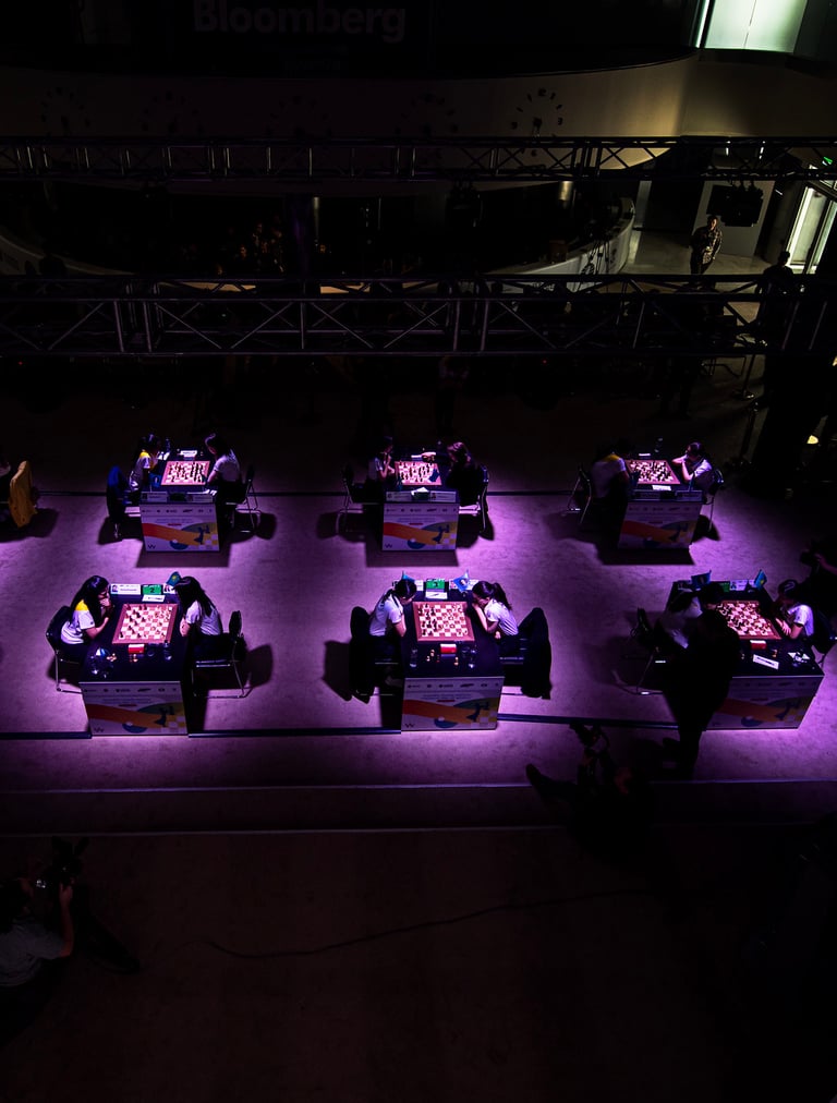 The "Kazakhstan vs The World" at World Chess Championship 2023. FIDE Chess