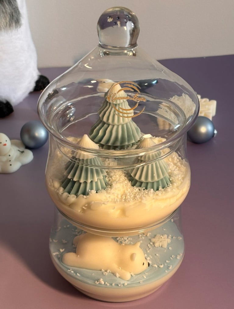 Candela profumata decorativa fatta a mano