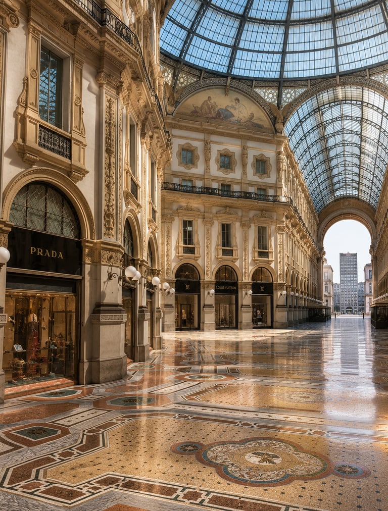 Filipino driver private shopping tour in Milan fashion district