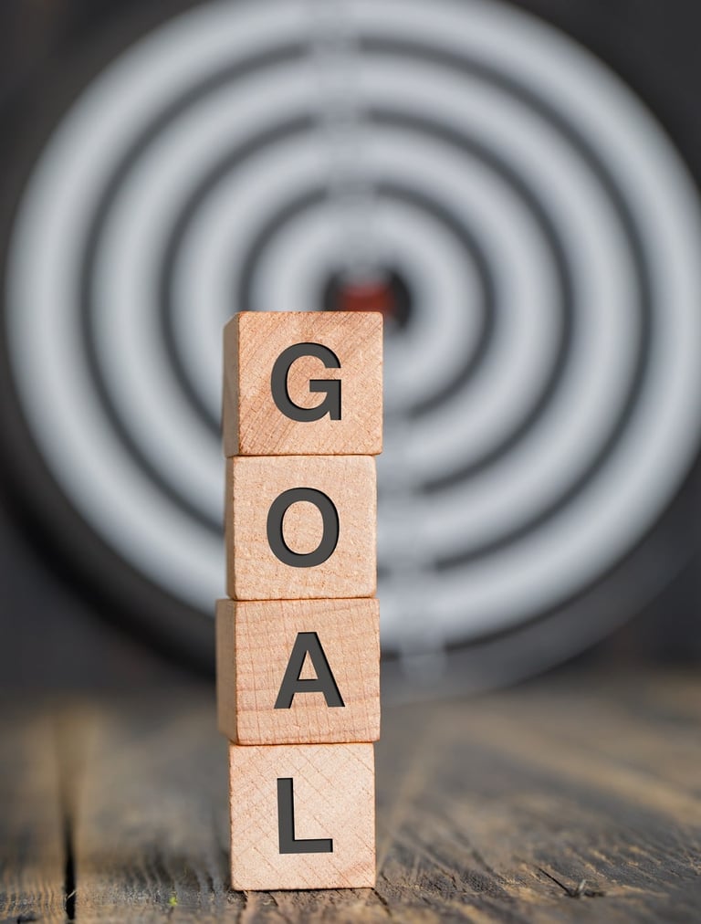 business-planning-concept-with-dartboard-wooden-cubes by 8photo