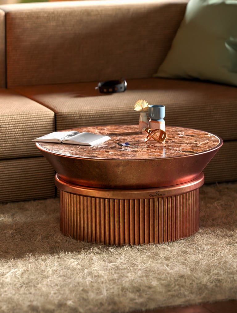 torque coffee table modern industrial furniture circular form sculptural table contemporary living r