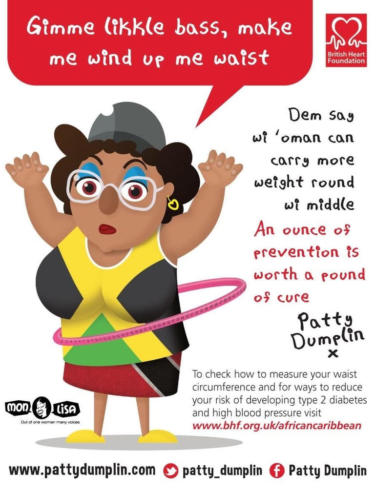 Patty Dumplin with a hula hoop weight health BHF