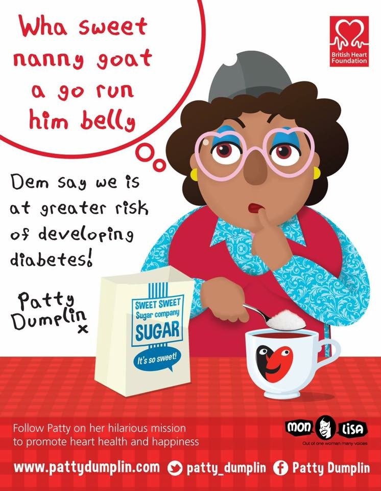 Patty Dumplin with a cup of coffee and too much sugar