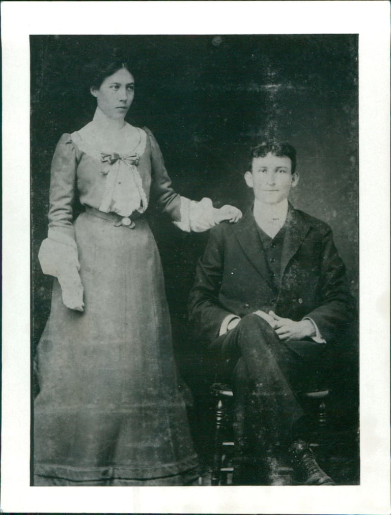 Charles Rufus Linton (April 19th, 1881-March 16th, 1941) and Wife Effie Sawyer