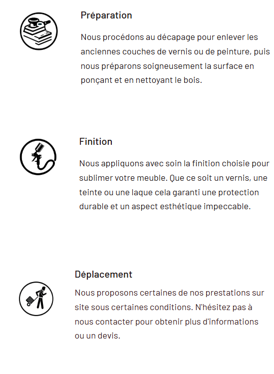 entreprise - société - woodprotect - prestations - services - spécialités - vernis - finition - préparation