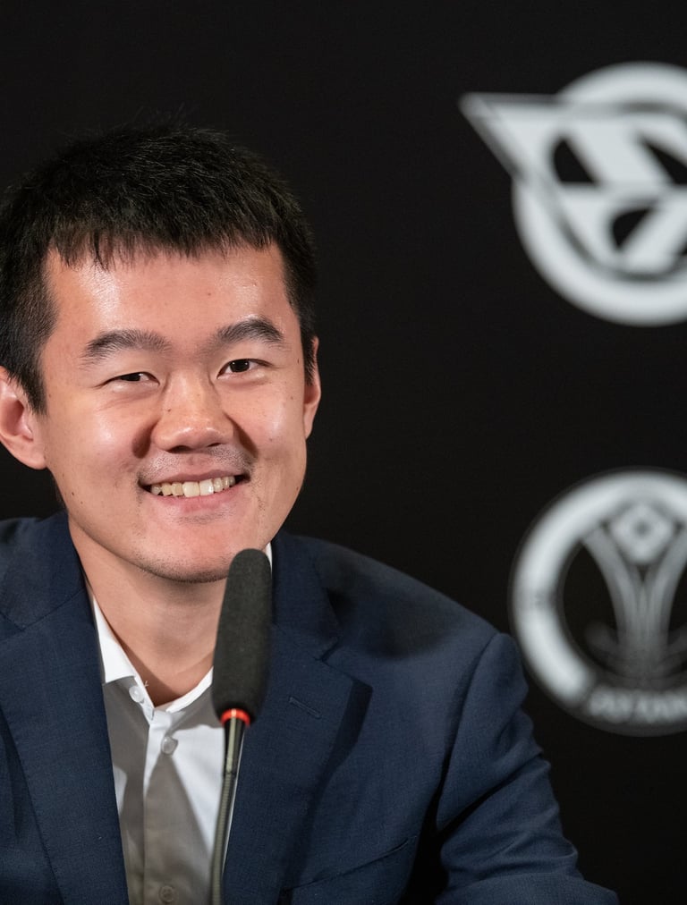 The pendulum swings: GM Ding Liren equalises. World Chess Championship. Chess Clicks