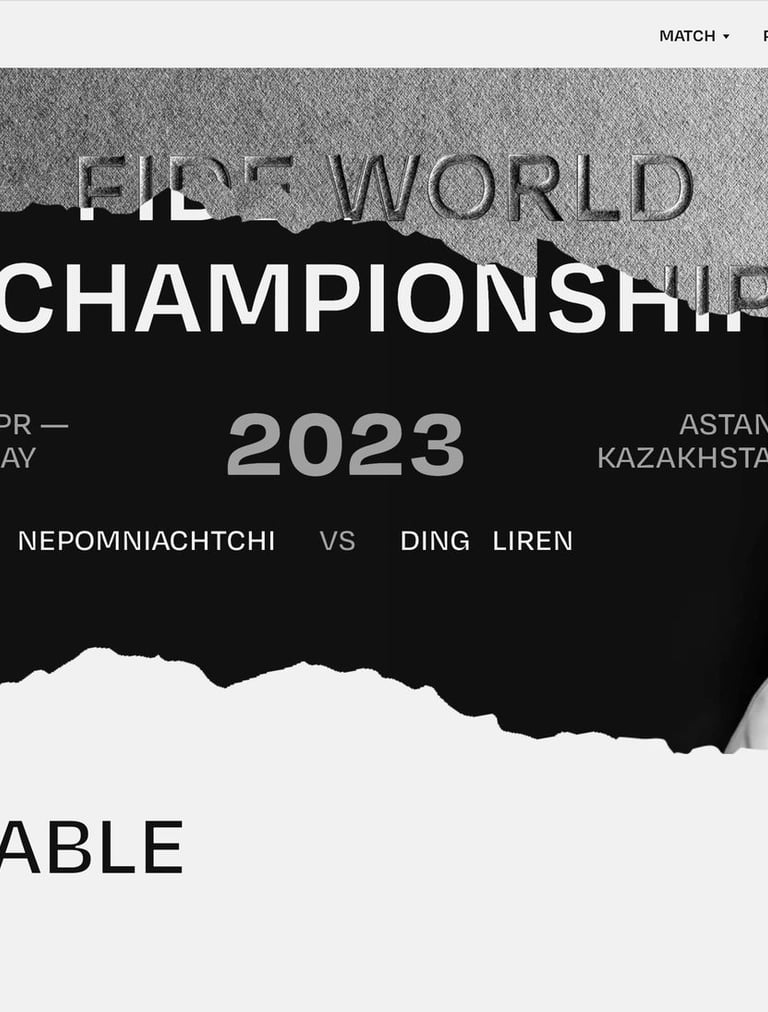 FIDE Chess World Championship 2023 #NepoDing