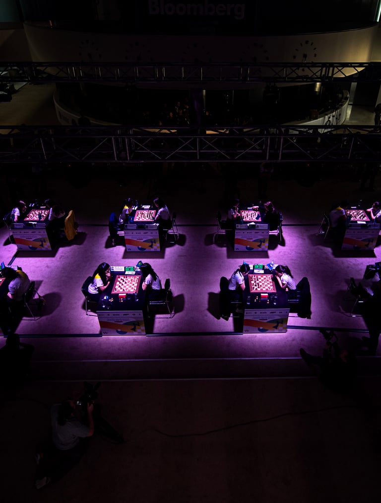 The "Kazakhstan vs The World" at World Chess Championship 2023. FIDE Chess