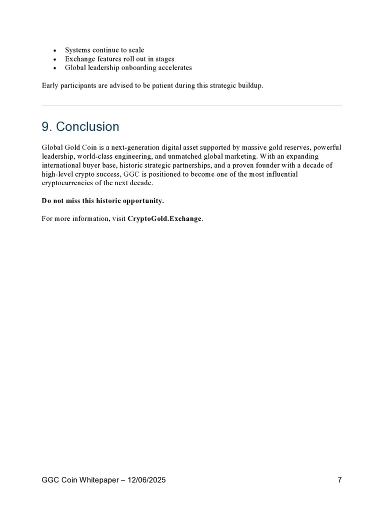 Global Gold Coin Whitepages opportunity