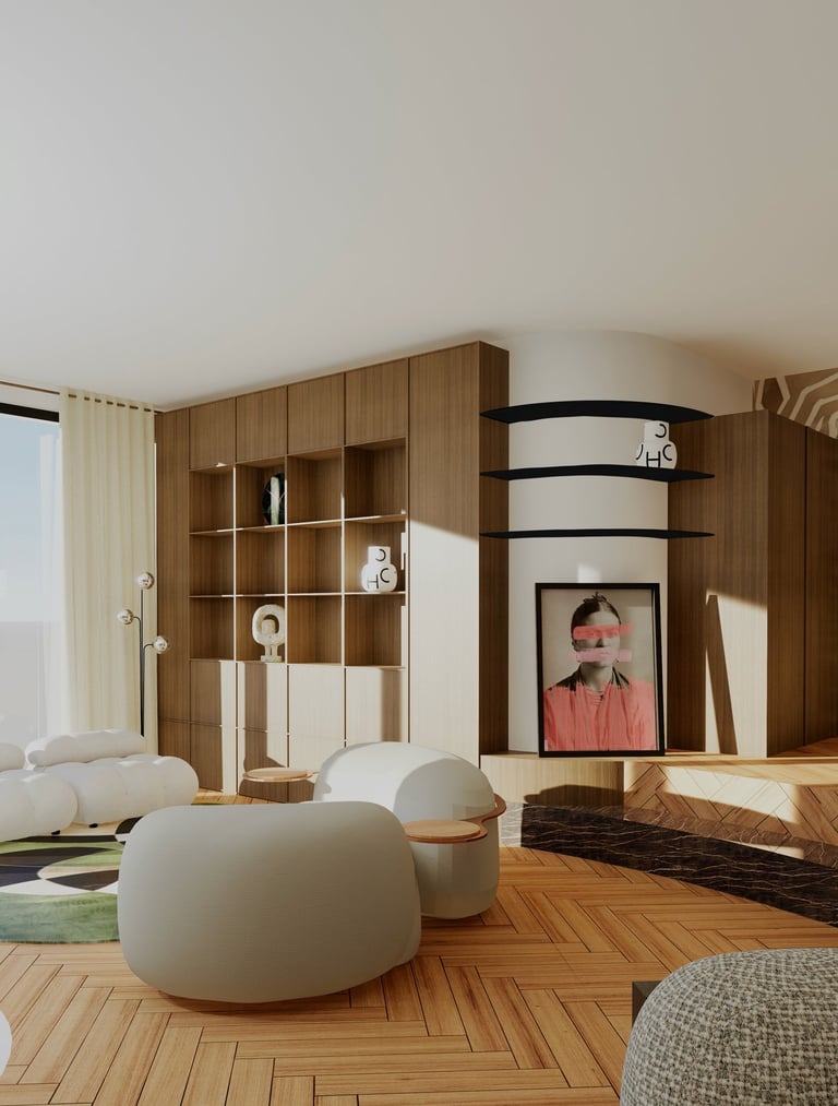 STUDIO GLAS - agencement & branding - projet Loft minimaliste