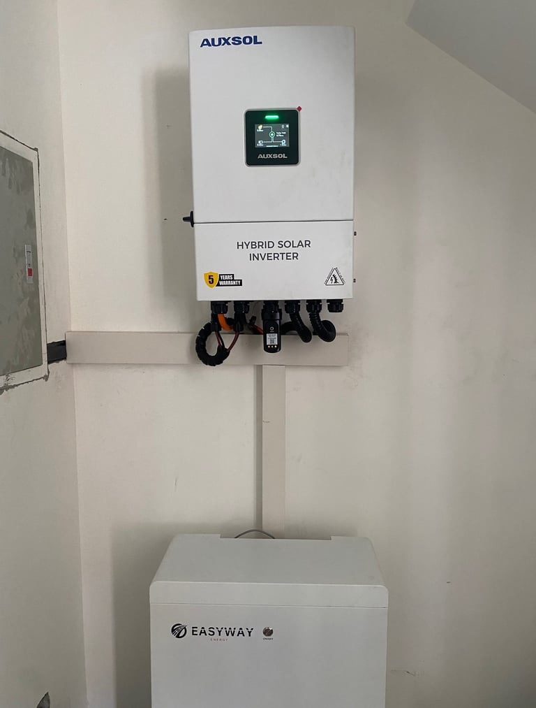 khu vực kỹ thuật điện đi dây gọn gàng, bảo vệ dây không bị chuột cắn, oxy hóa