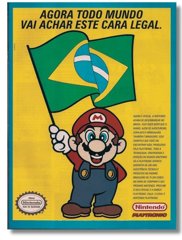 Famoso cartaz de propaganda da Playtronic