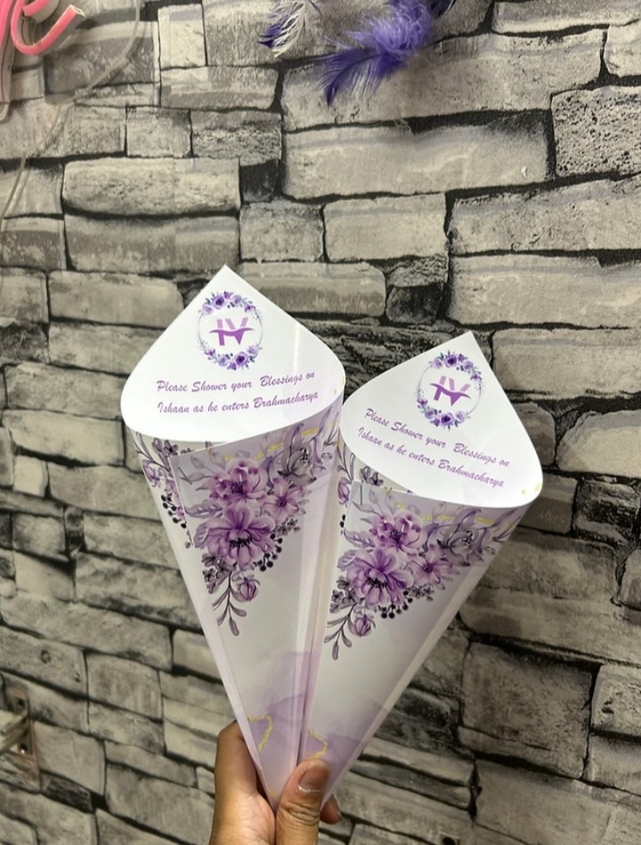 Customized Petals Cone by Geet Events