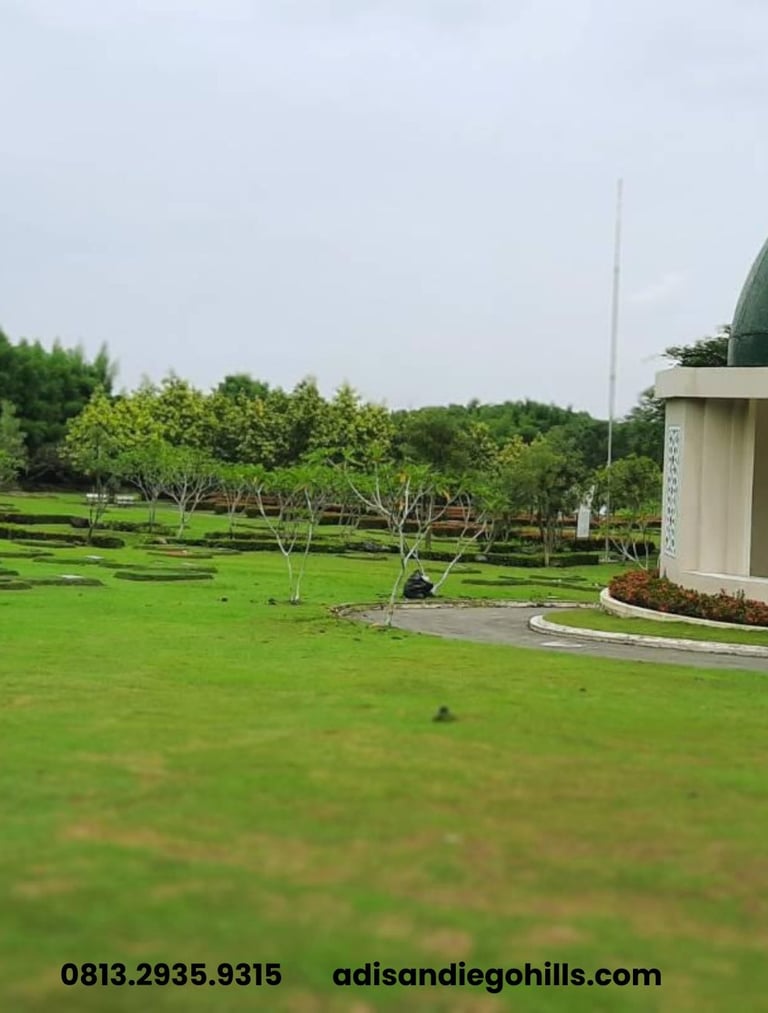san diego hills karawang taman makam indah rapi bersih dan nyaman di pemakaman muslim