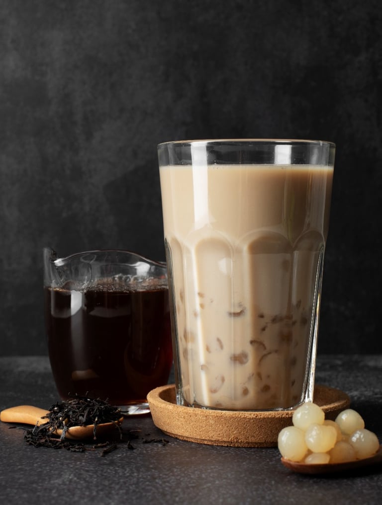 Vanilyalı Siyah Çay Smoothie