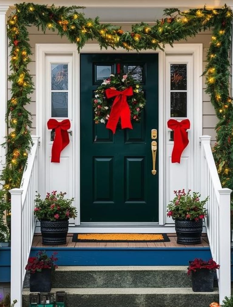 Christmas Porch Setup