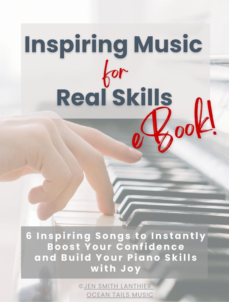 Photo of hand on piano keyboard