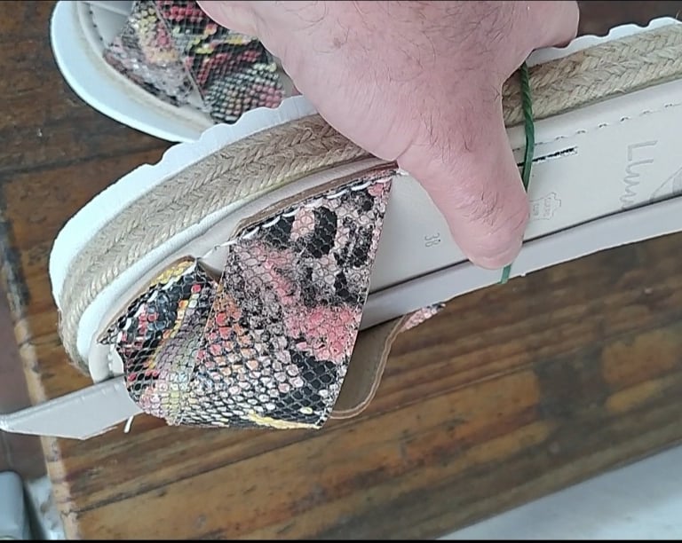 Fabricación de Sandalias plataforma Eva yute