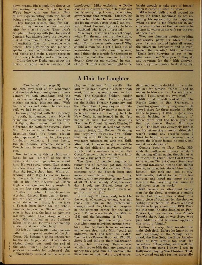 Michael. Landon - "Why I Married an Older Woman" -   Radio TV Mirror Jan-June 