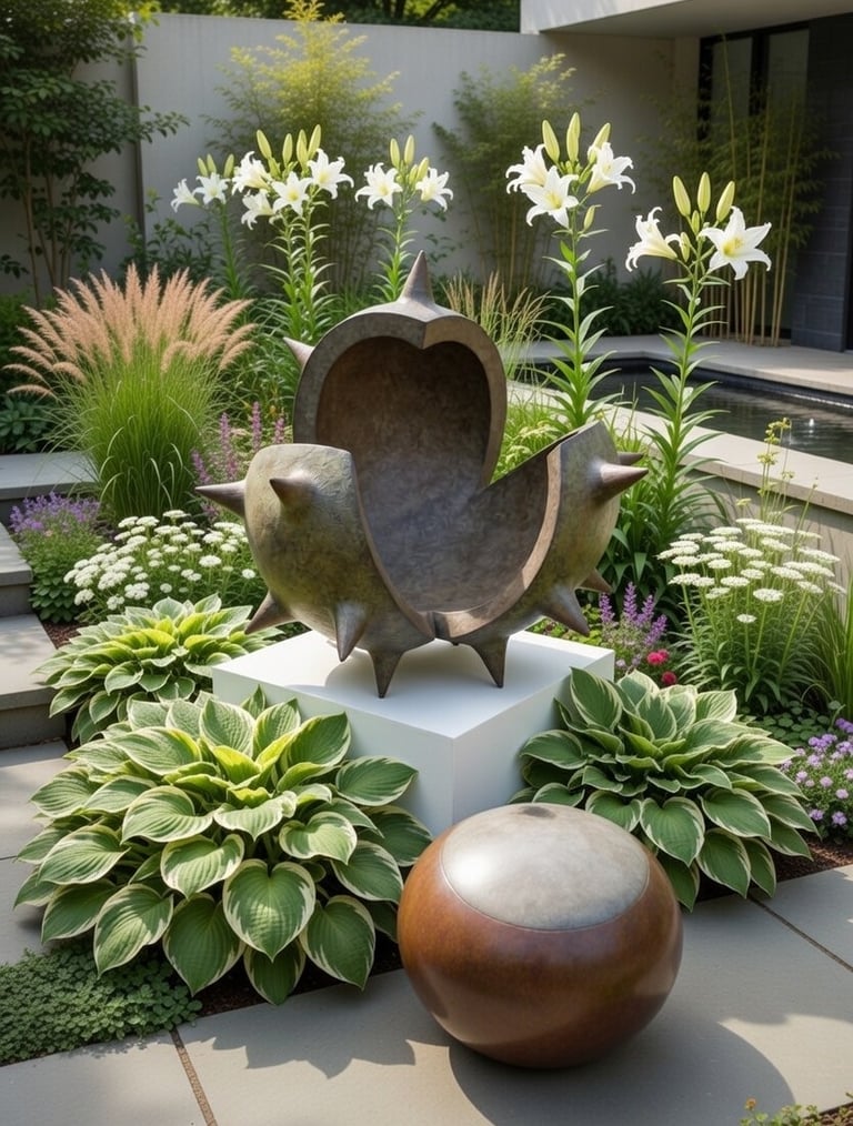 Bronze conker sculpture by Mark Richard Hall