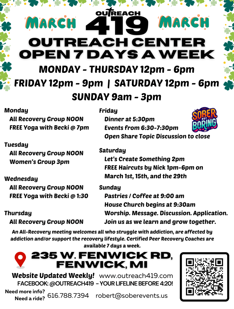 outreach 419 flyer March 2025