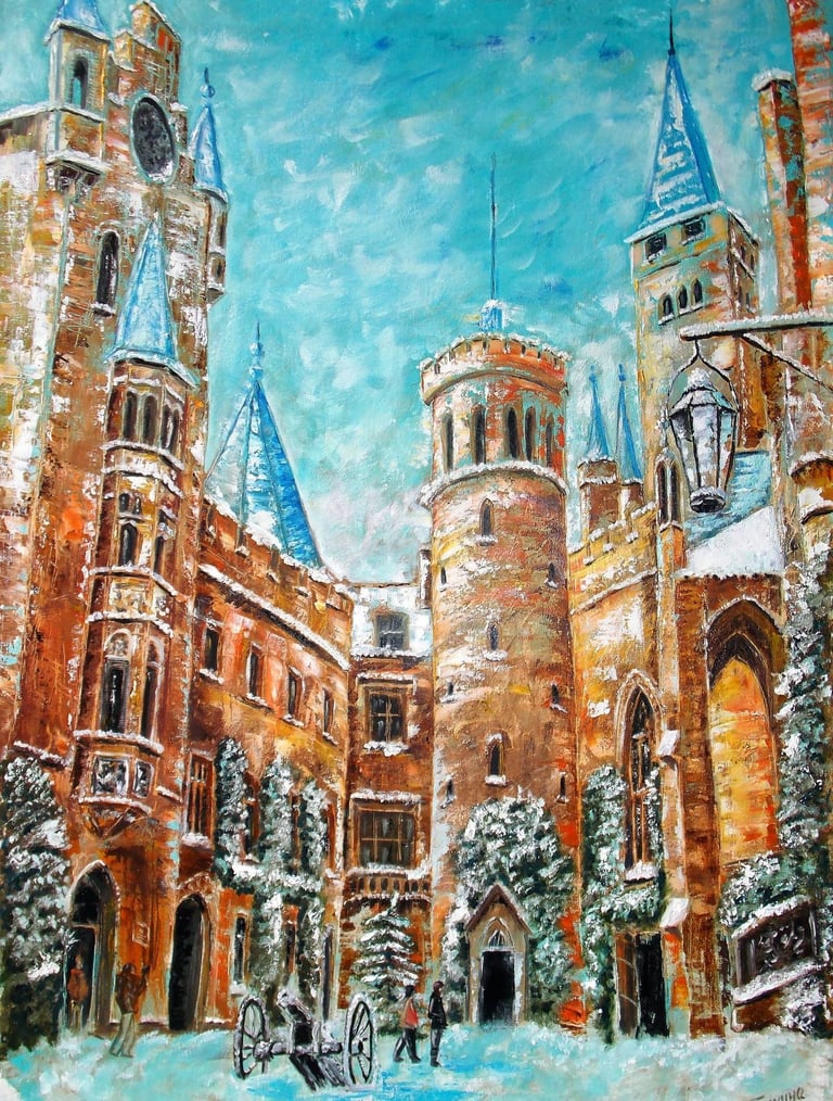 "Old Europe. Germani" Canvas, oil, 20" x 28" (50 x 70 cm) 480$