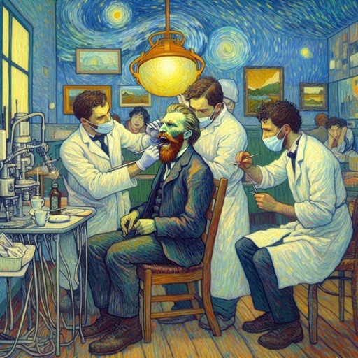Studio dentistico, dentista Torino, odontoiatria, arte e sorrisi perfetti, Van Gogh, Torino