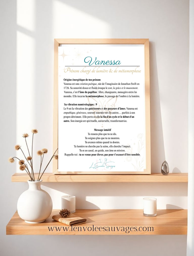 affiche personnalise prenom energetique