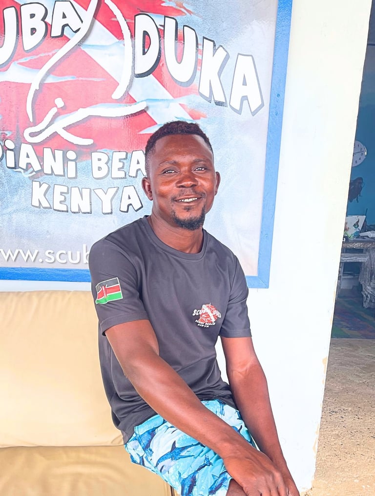 Scuba duka staff Kassim Dive master and guide