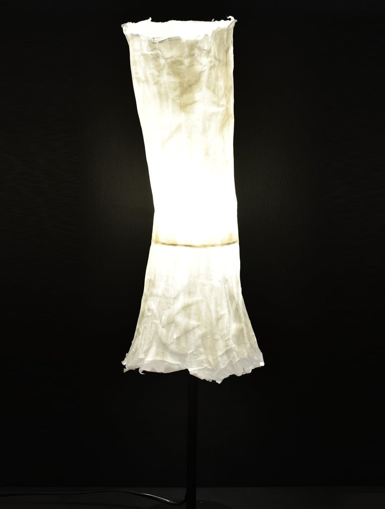 loupiote sculpture lumineuse sur pied