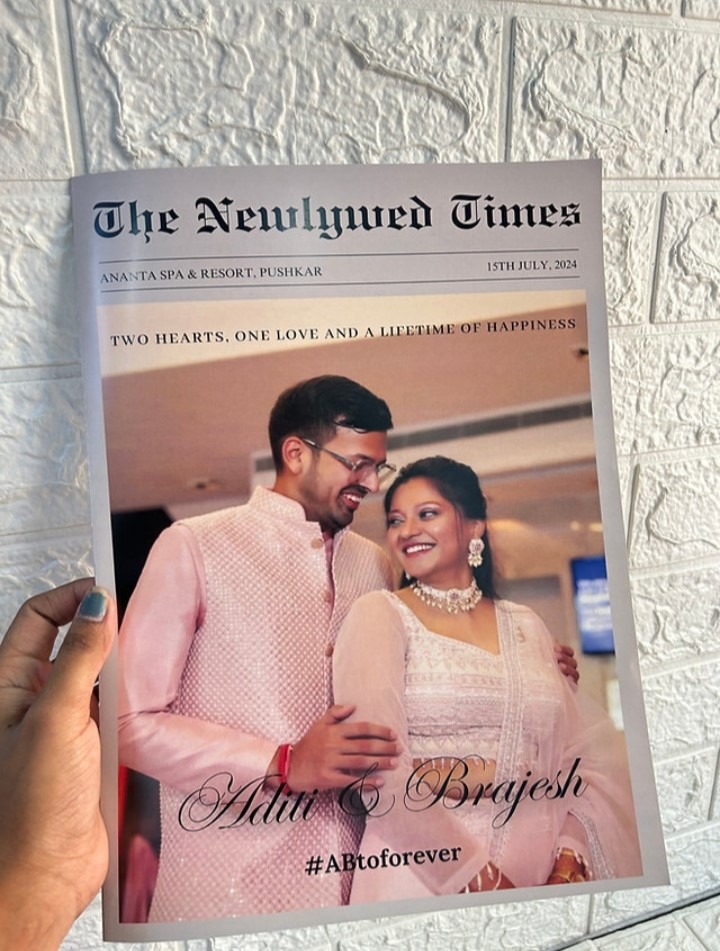 Wedding Newspaper by Geet Events