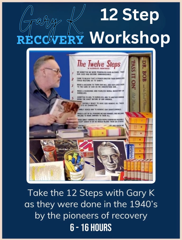 gary k 12 step workshop flyer