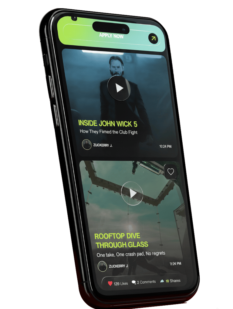 Stunties : Application on apple store for global stunt network to connect talent and find stunt jobs