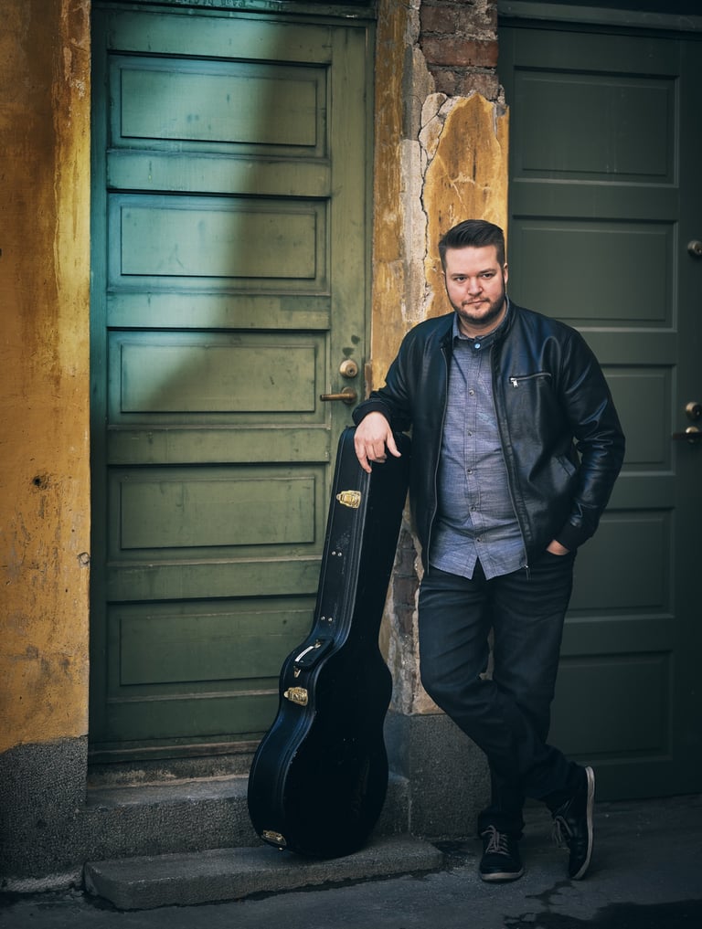 Emil Nordström, music producer, guitarist, and composer based in Vaasa, Finland.