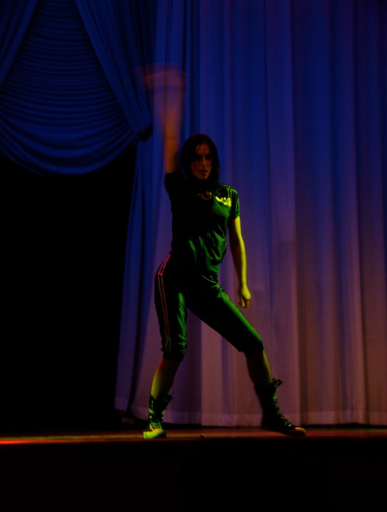 Alesha Drew performing in professional stage production