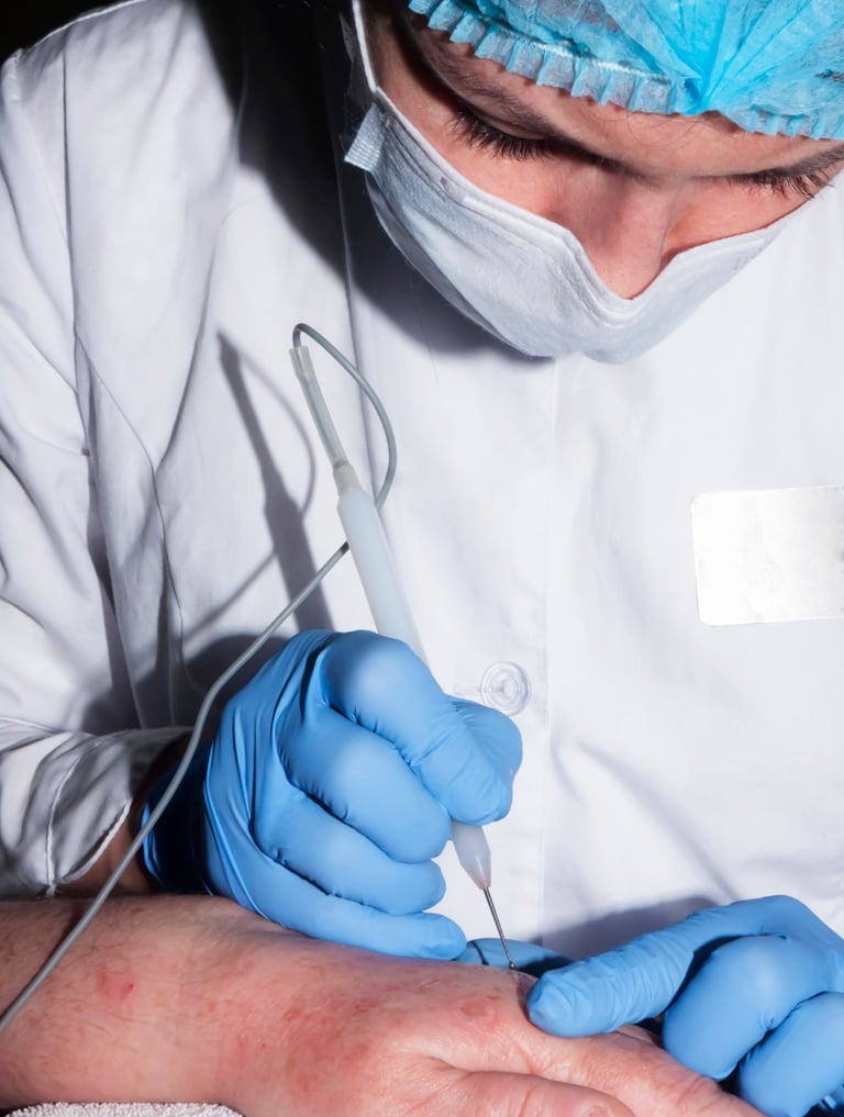 Mohs surgery procedure in Highland Park, sometimes called Moze surgery