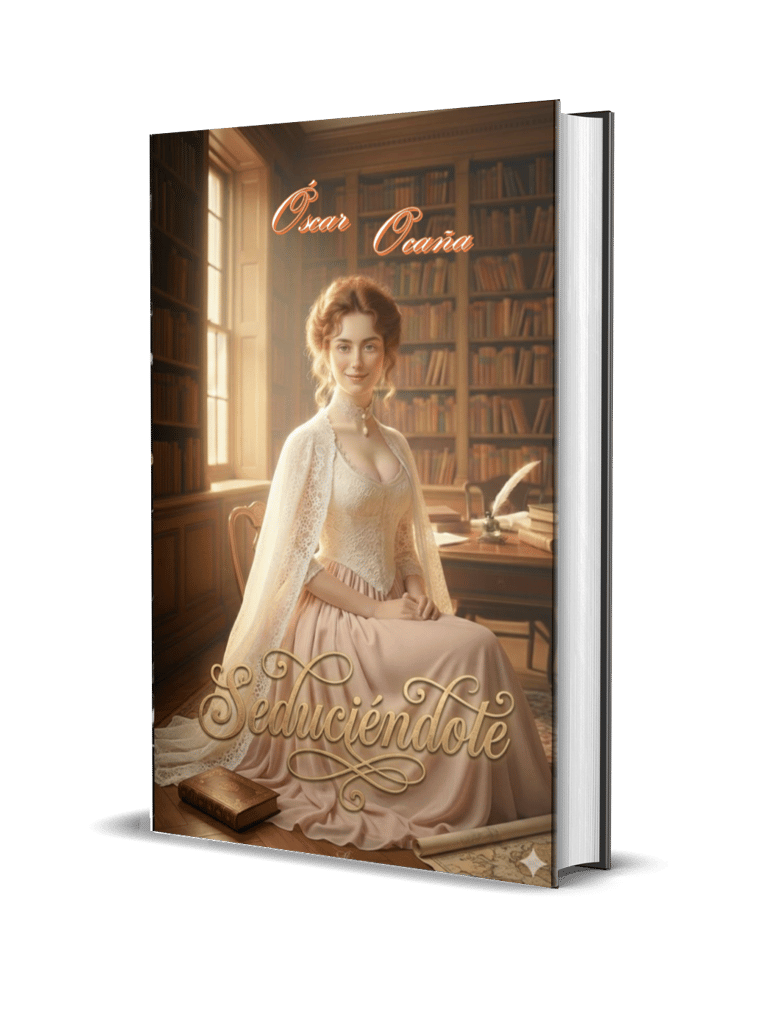 Portada en 3D de la novela romántica 'Seduciéndote' de Óscar Ocaña Parrón