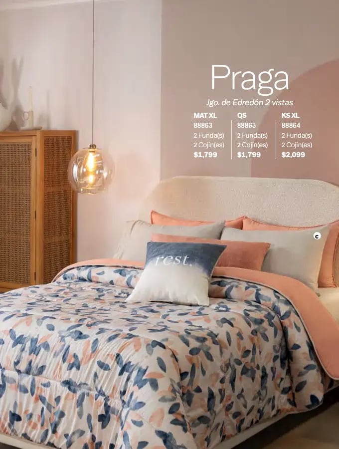 Edredón dos vistas modelo Praga de la marca Vianney
