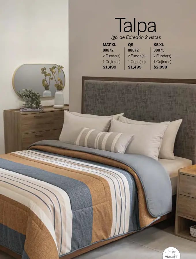 Edredón dos vistas modelo Talpa de la marca Vianney