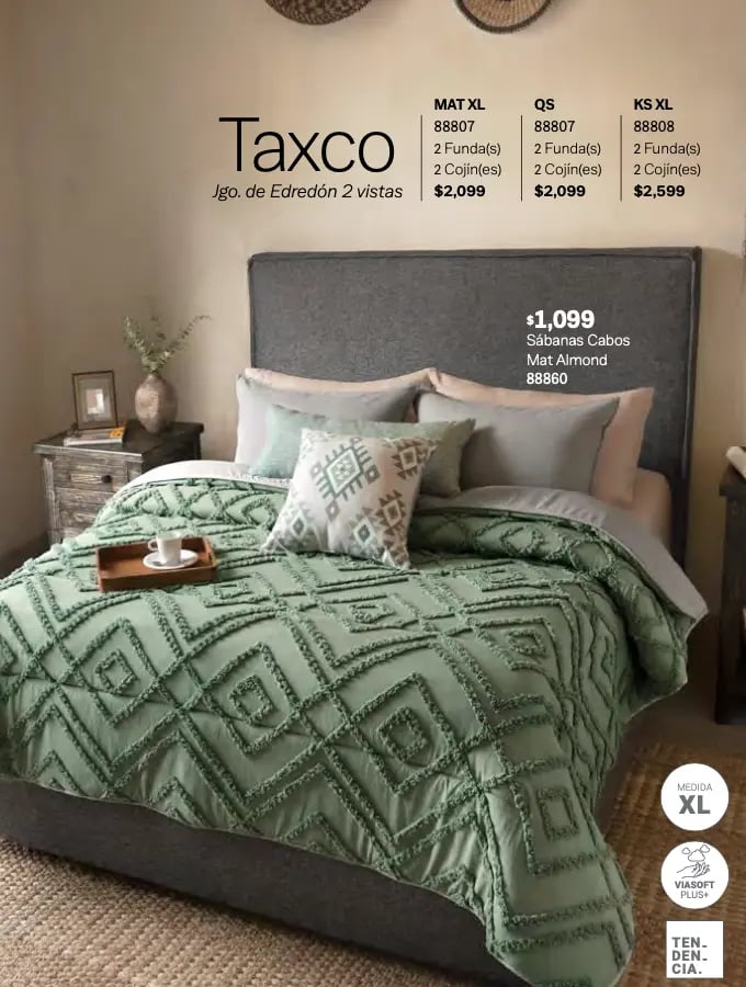 Edredón dos vistas modelo Taxco de la marca Vianney