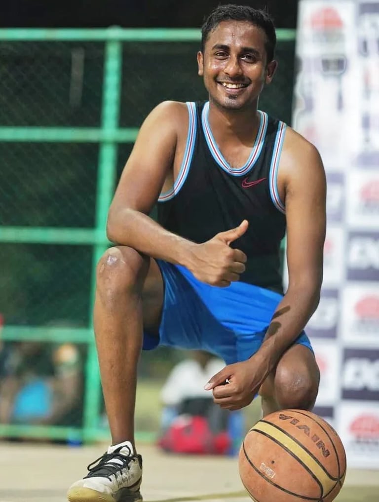 Personal basketball coach in Chennai Ashwin Mahalingam