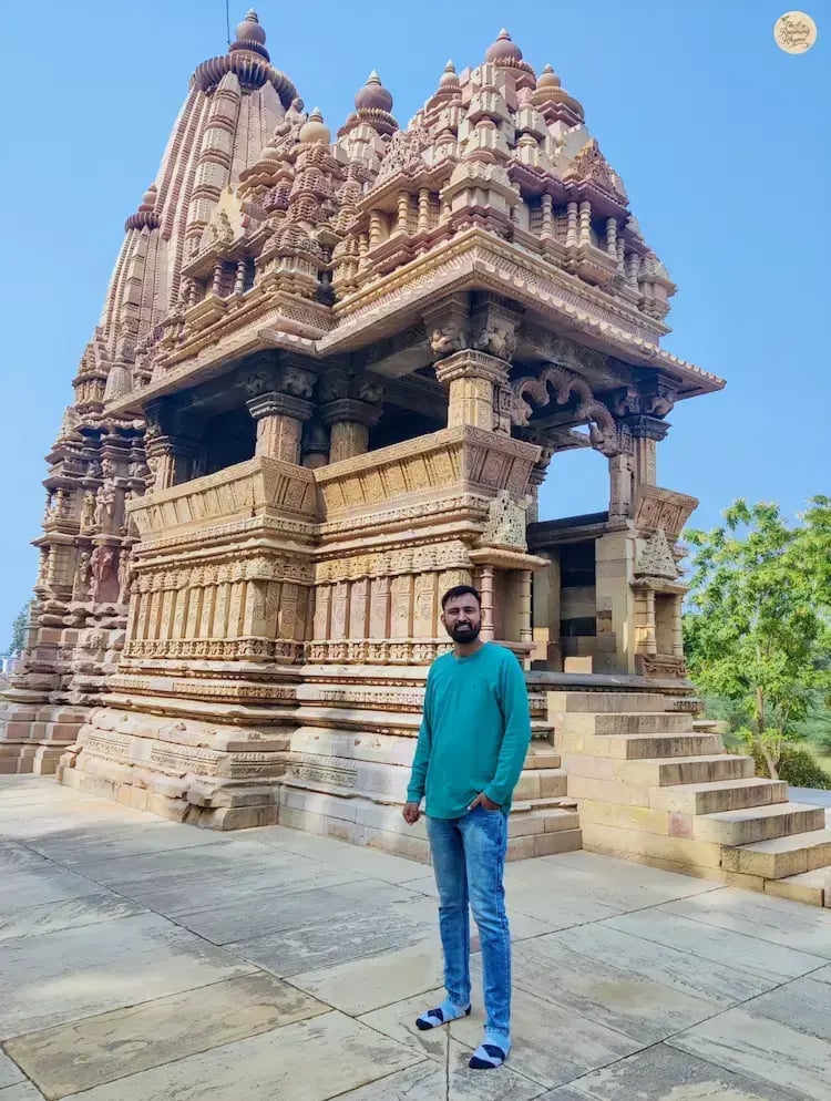 Exterior view of Javari Temple Khajuraho Eastern Group of Temples.