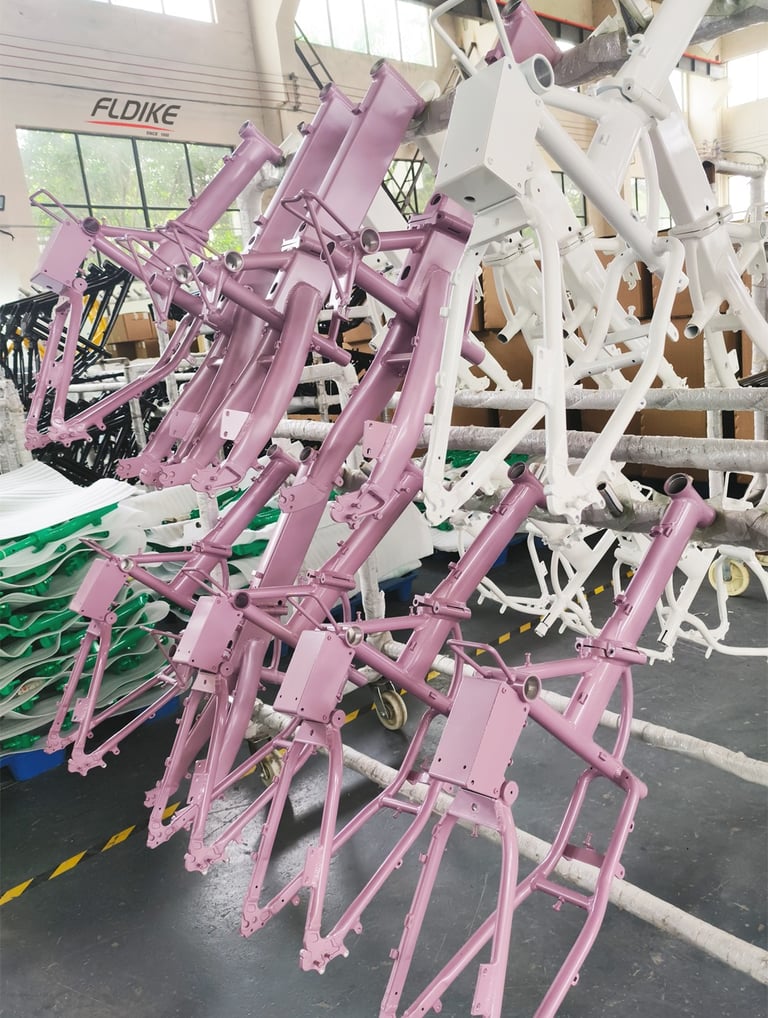 folding e bike frames with controller box