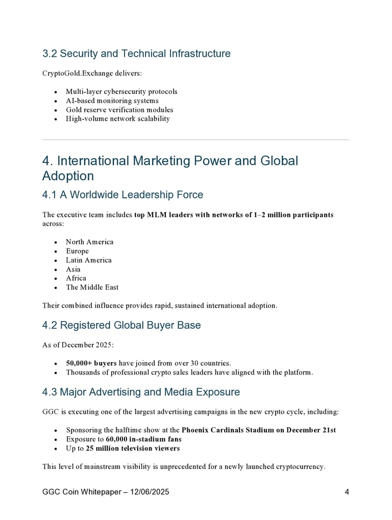 Global Gold Coin Whitepages Worldwide and global engagement