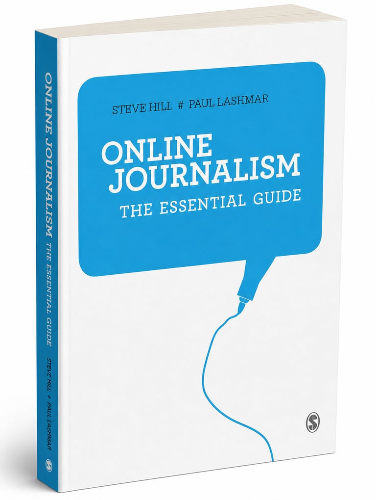 Online Journalism textbook cover by Steve Hill and Paul Lashmar