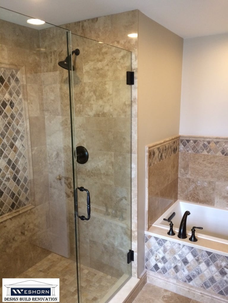 Master Bath remodeled in Palatine