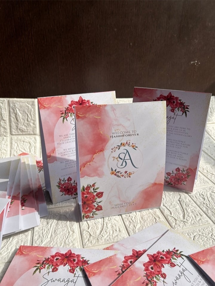 Function Tent Card by Geet Events